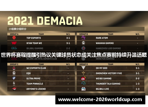 世界杯赛程提醒引热议关键球员状态成关注焦点赛前持续升温话题